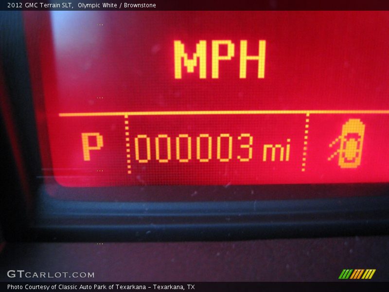 Olympic White / Brownstone 2012 GMC Terrain SLT