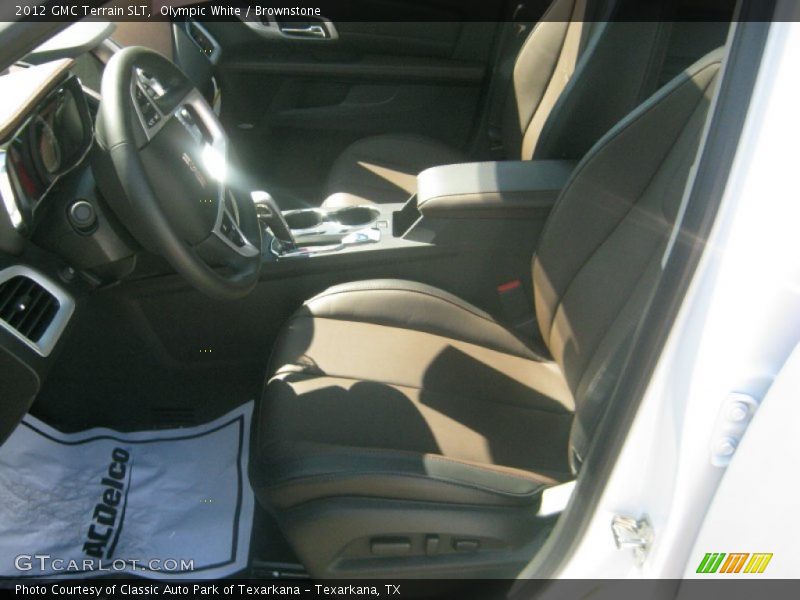Olympic White / Brownstone 2012 GMC Terrain SLT
