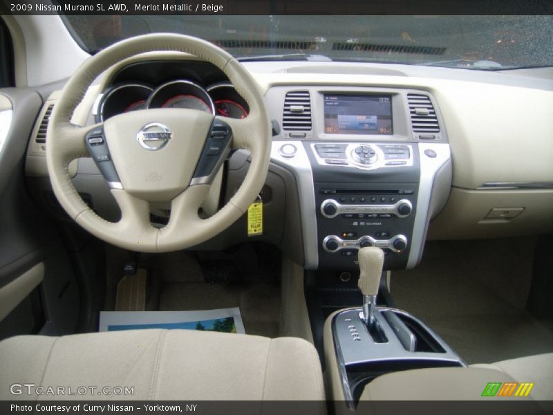 Merlot Metallic / Beige 2009 Nissan Murano SL AWD