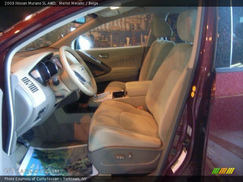 Merlot Metallic / Beige 2009 Nissan Murano SL AWD