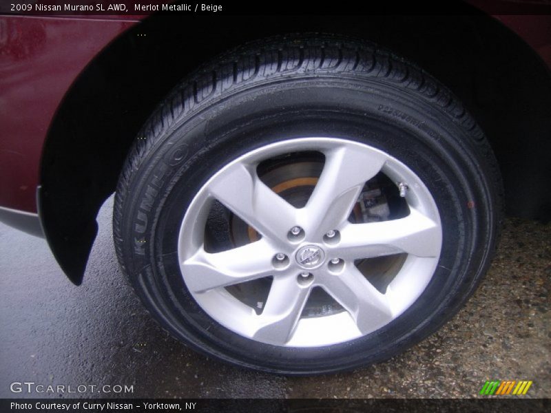 Merlot Metallic / Beige 2009 Nissan Murano SL AWD
