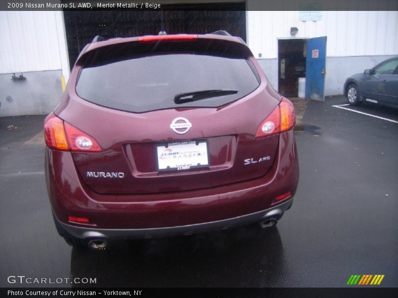 Merlot Metallic / Beige 2009 Nissan Murano SL AWD