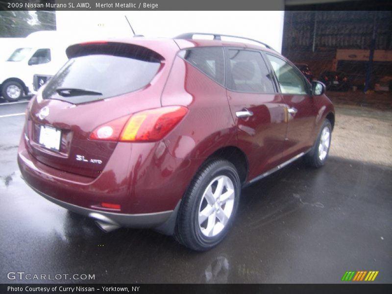 Merlot Metallic / Beige 2009 Nissan Murano SL AWD