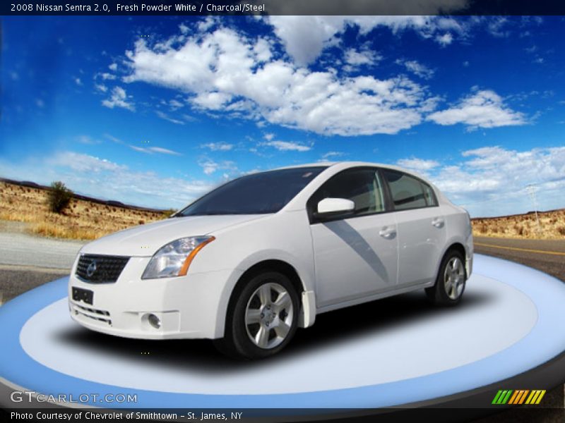 Fresh Powder White / Charcoal/Steel 2008 Nissan Sentra 2.0