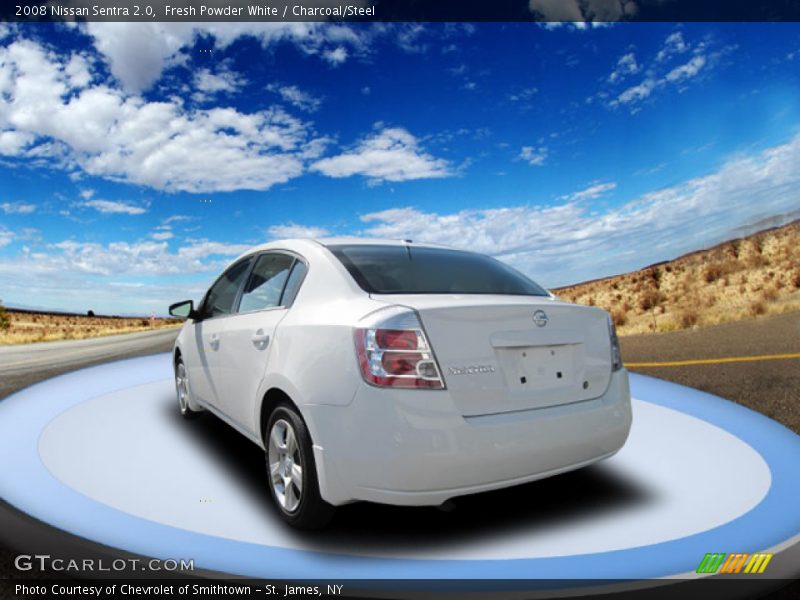 Fresh Powder White / Charcoal/Steel 2008 Nissan Sentra 2.0