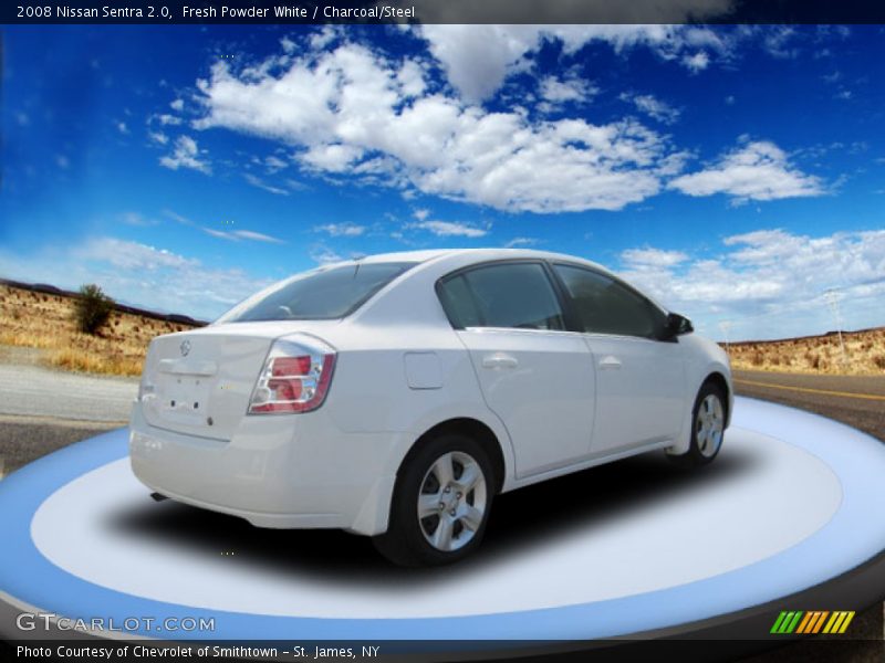 Fresh Powder White / Charcoal/Steel 2008 Nissan Sentra 2.0