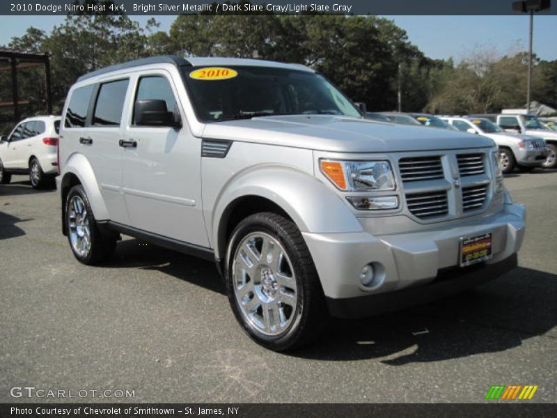 Bright Silver Metallic / Dark Slate Gray/Light Slate Gray 2010 Dodge Nitro Heat 4x4