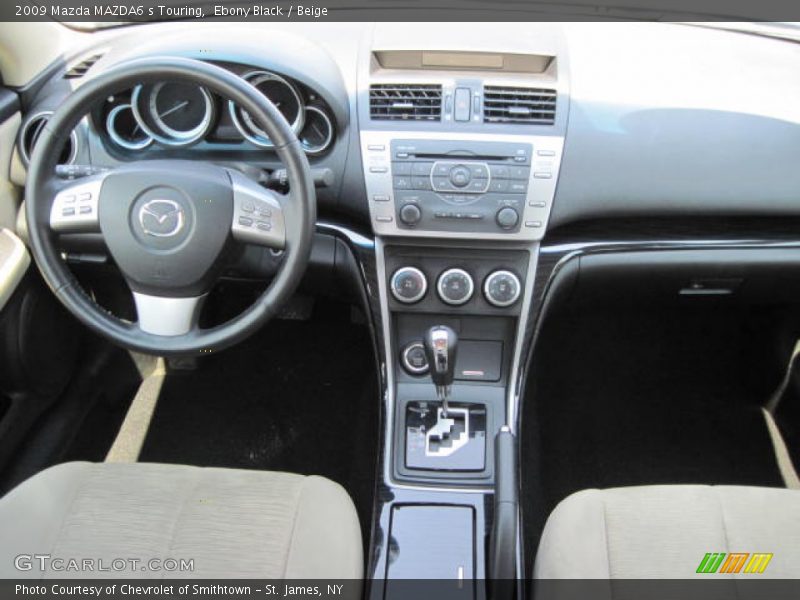 Ebony Black / Beige 2009 Mazda MAZDA6 s Touring