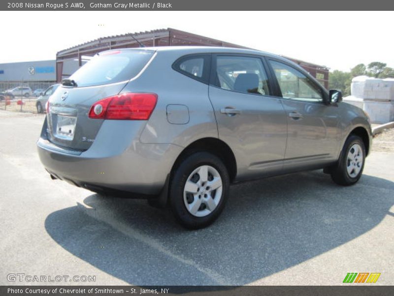 Gotham Gray Metallic / Black 2008 Nissan Rogue S AWD