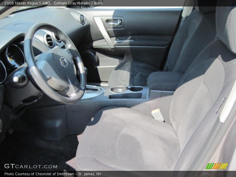 Gotham Gray Metallic / Black 2008 Nissan Rogue S AWD