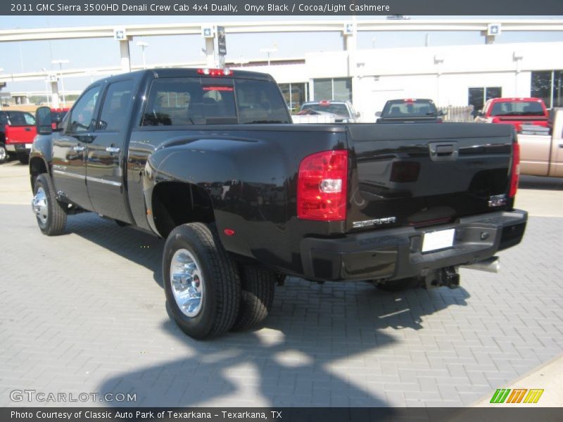 Onyx Black / Cocoa/Light Cashmere 2011 GMC Sierra 3500HD Denali Crew Cab 4x4 Dually