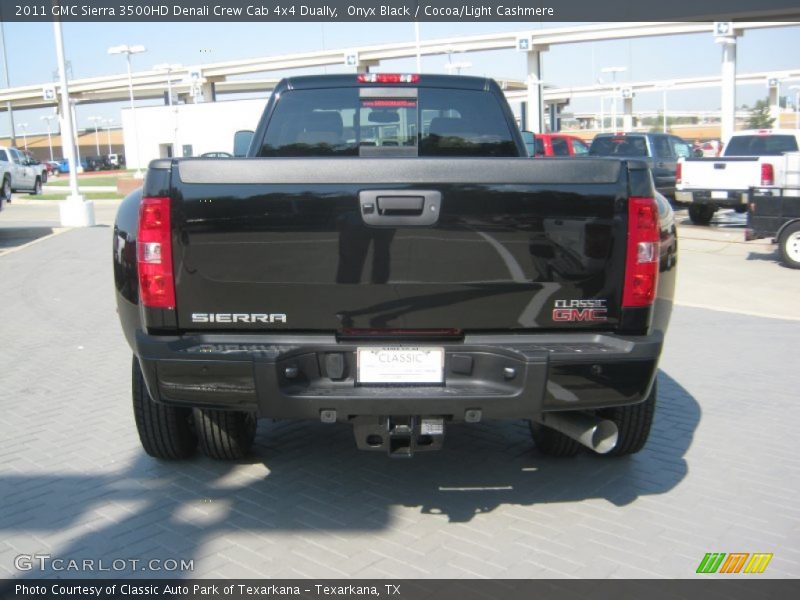 Onyx Black / Cocoa/Light Cashmere 2011 GMC Sierra 3500HD Denali Crew Cab 4x4 Dually