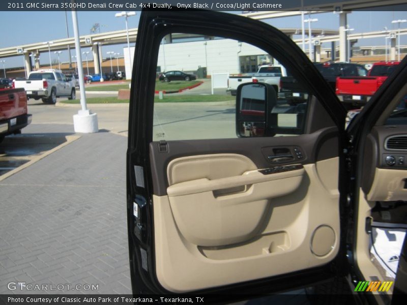 Onyx Black / Cocoa/Light Cashmere 2011 GMC Sierra 3500HD Denali Crew Cab 4x4 Dually