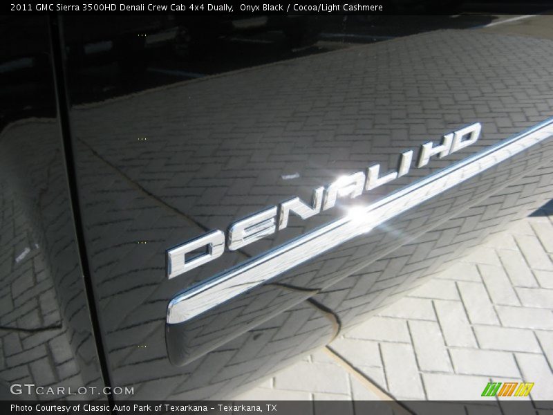 Onyx Black / Cocoa/Light Cashmere 2011 GMC Sierra 3500HD Denali Crew Cab 4x4 Dually