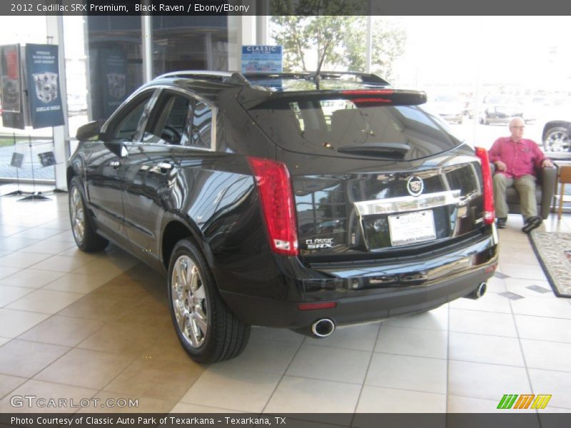 Black Raven / Ebony/Ebony 2012 Cadillac SRX Premium