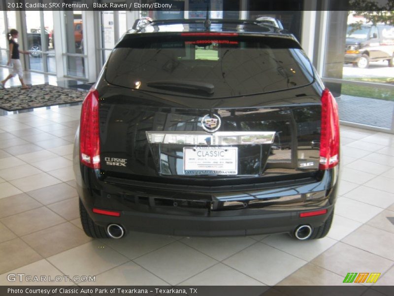 Black Raven / Ebony/Ebony 2012 Cadillac SRX Premium