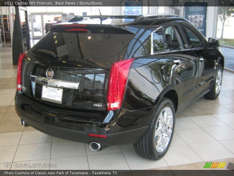 Black Raven / Ebony/Ebony 2012 Cadillac SRX Premium