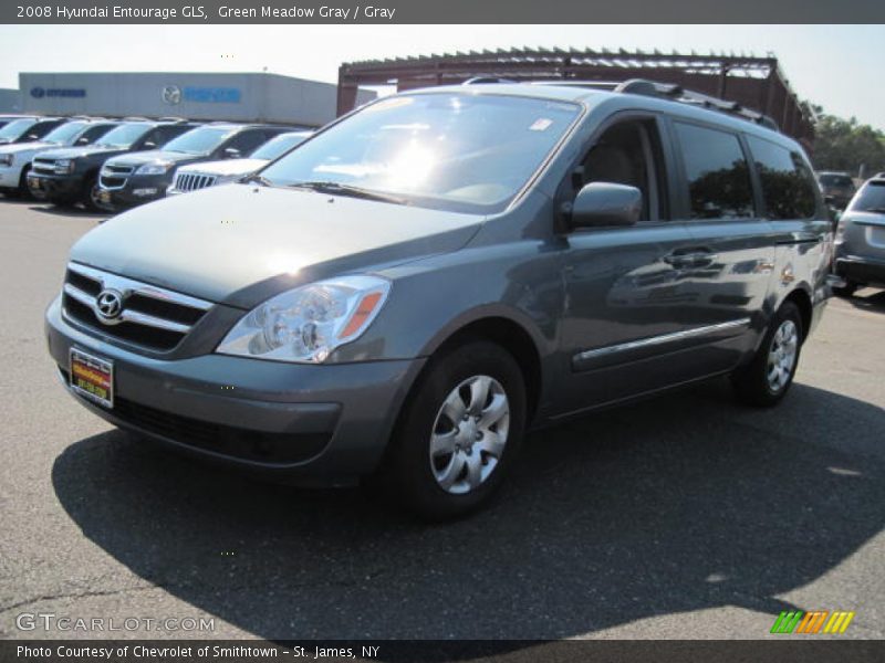 Green Meadow Gray / Gray 2008 Hyundai Entourage GLS