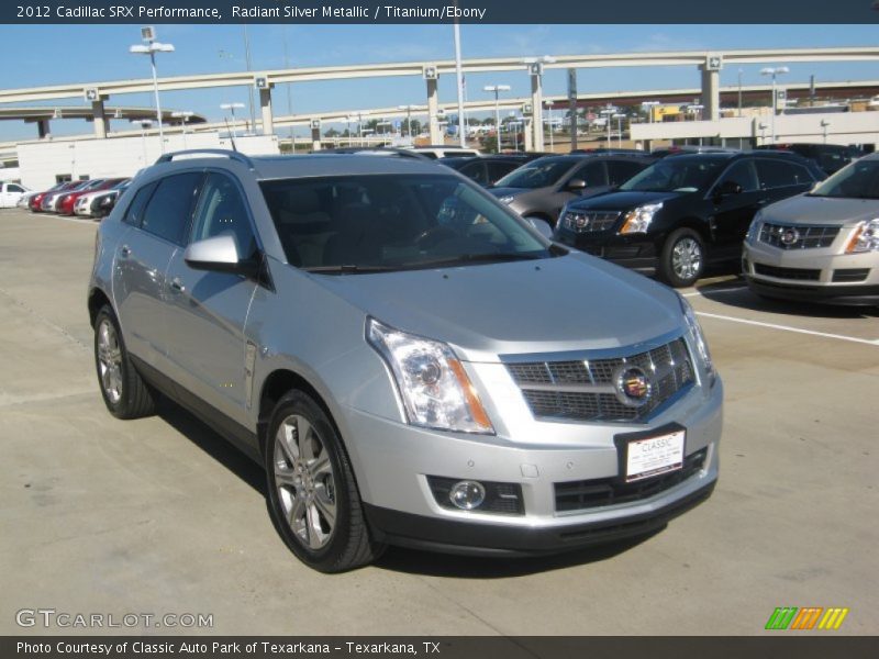 Radiant Silver Metallic / Titanium/Ebony 2012 Cadillac SRX Performance