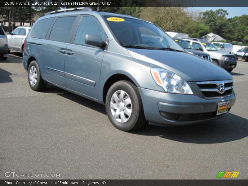 Green Meadow Gray / Gray 2008 Hyundai Entourage GLS