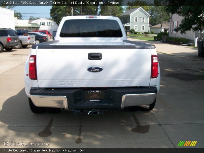 Oxford White / Adobe 2012 Ford F350 Super Duty XLT Crew Cab 4x4 Dually