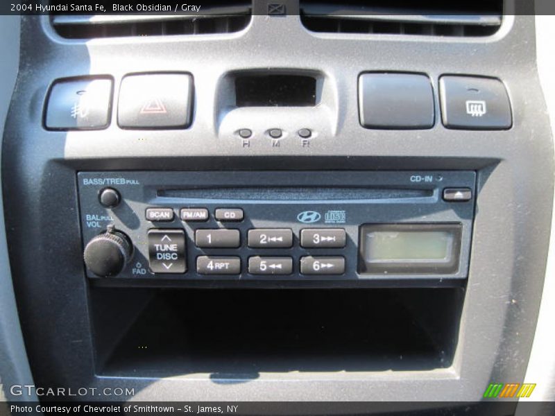 Black Obsidian / Gray 2004 Hyundai Santa Fe