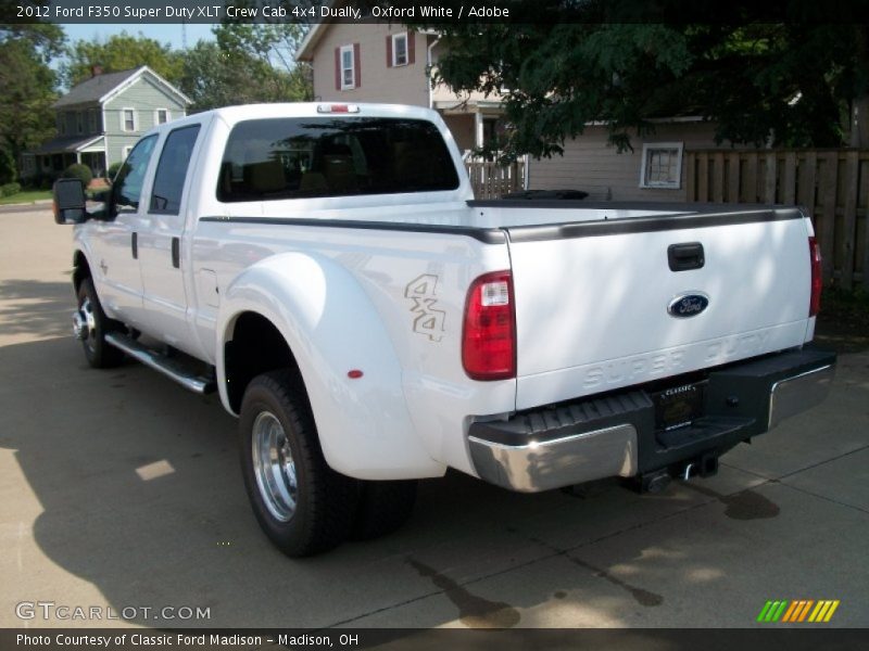 Oxford White / Adobe 2012 Ford F350 Super Duty XLT Crew Cab 4x4 Dually