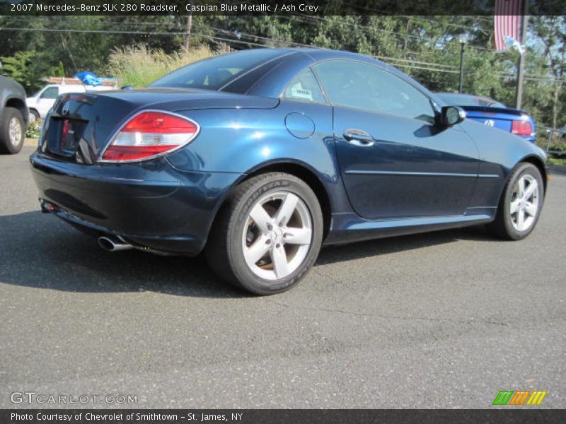 Caspian Blue Metallic / Ash Grey 2007 Mercedes-Benz SLK 280 Roadster