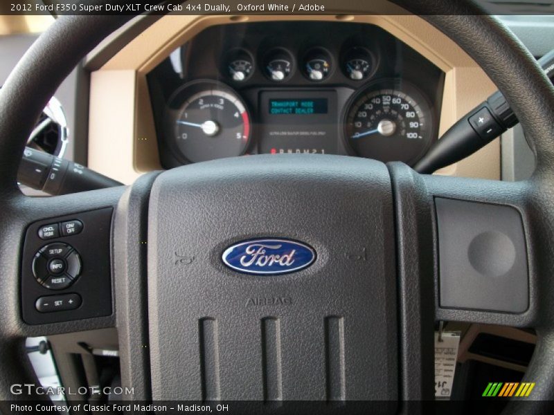 Oxford White / Adobe 2012 Ford F350 Super Duty XLT Crew Cab 4x4 Dually