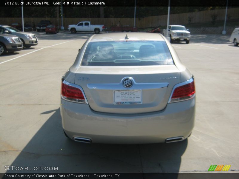 Gold Mist Metallic / Cashmere 2012 Buick LaCrosse FWD