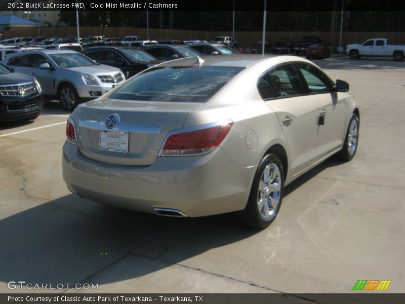 Gold Mist Metallic / Cashmere 2012 Buick LaCrosse FWD