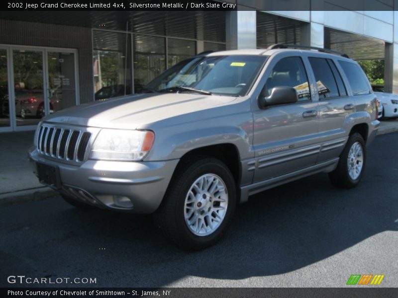 Silverstone Metallic / Dark Slate Gray 2002 Jeep Grand Cherokee Limited 4x4