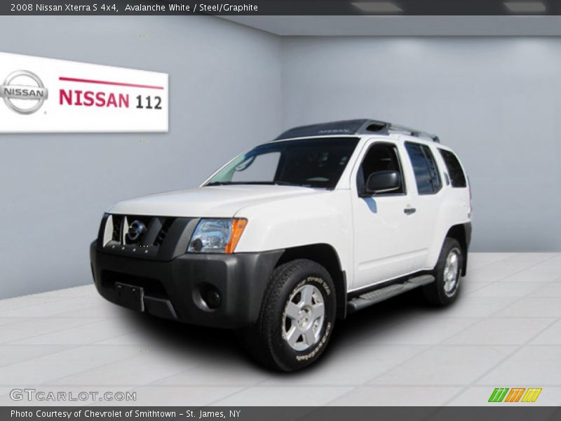 Avalanche White / Steel/Graphite 2008 Nissan Xterra S 4x4