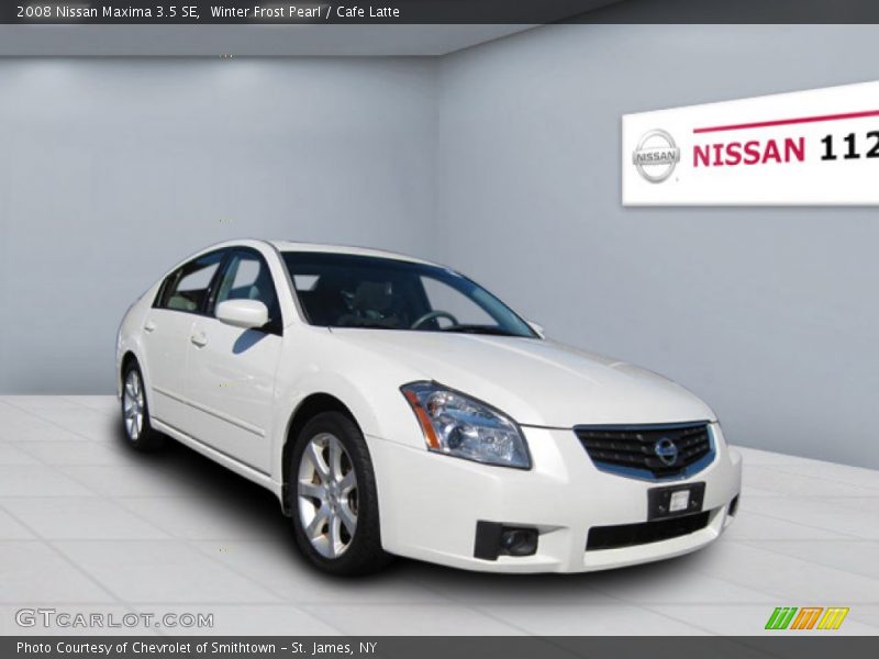 Winter Frost Pearl / Cafe Latte 2008 Nissan Maxima 3.5 SE