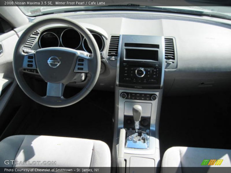 Winter Frost Pearl / Cafe Latte 2008 Nissan Maxima 3.5 SE