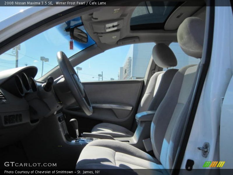 Winter Frost Pearl / Cafe Latte 2008 Nissan Maxima 3.5 SE