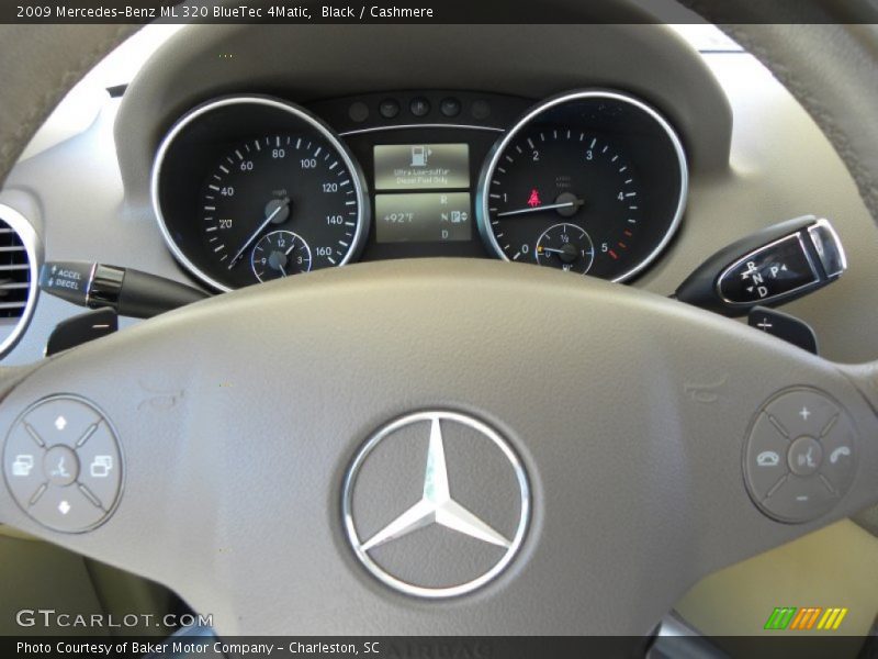 Black / Cashmere 2009 Mercedes-Benz ML 320 BlueTec 4Matic
