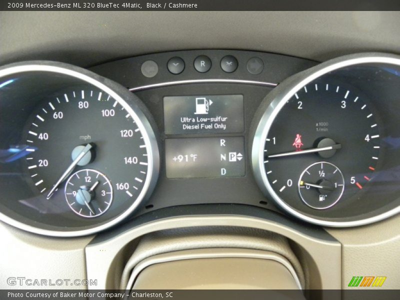 Black / Cashmere 2009 Mercedes-Benz ML 320 BlueTec 4Matic