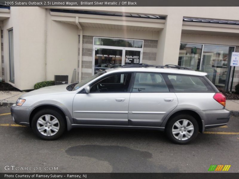 Brilliant Silver Metallic / Off Black 2005 Subaru Outback 2.5i Limited Wagon