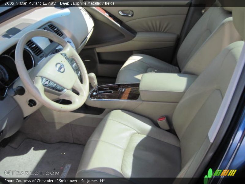 Deep Sapphire Metallic / Beige 2009 Nissan Murano LE AWD