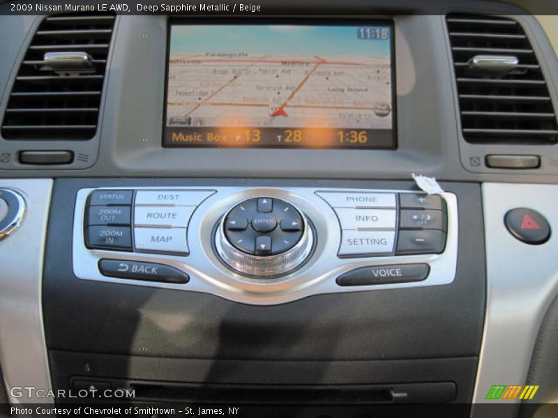 Deep Sapphire Metallic / Beige 2009 Nissan Murano LE AWD