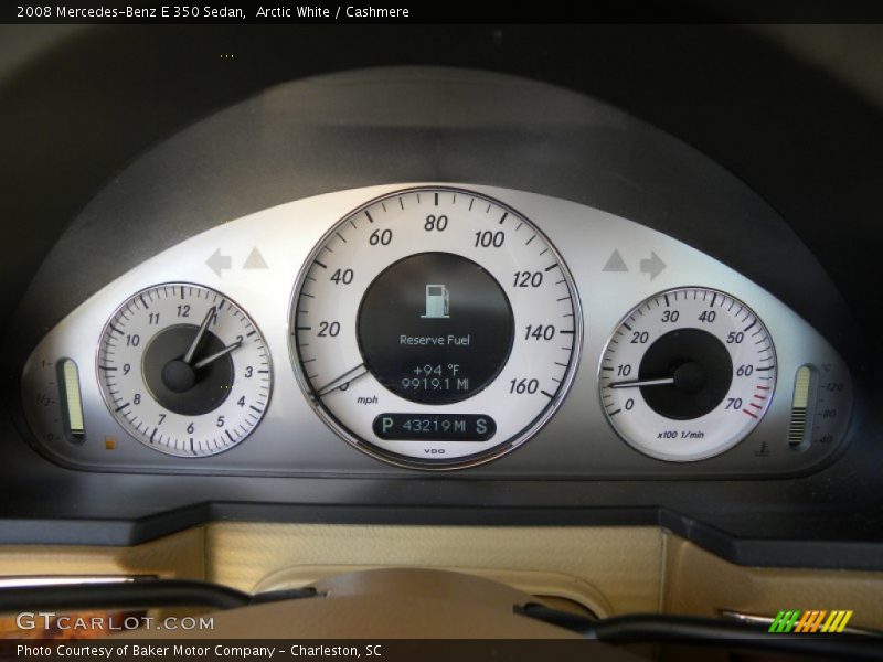 Arctic White / Cashmere 2008 Mercedes-Benz E 350 Sedan