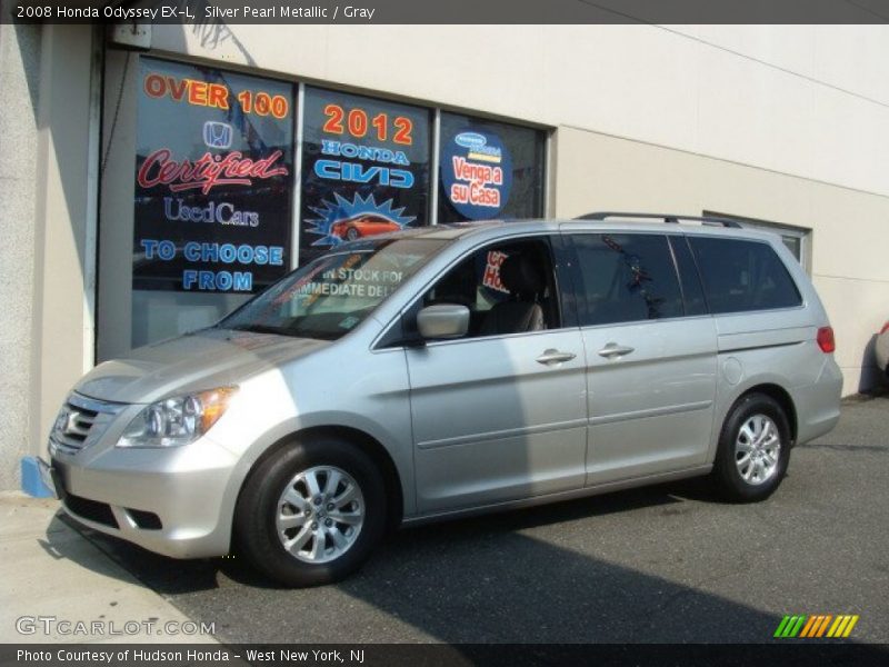 Silver Pearl Metallic / Gray 2008 Honda Odyssey EX-L