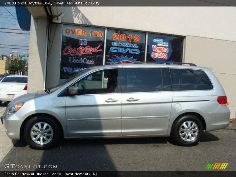 Silver Pearl Metallic / Gray 2008 Honda Odyssey EX-L