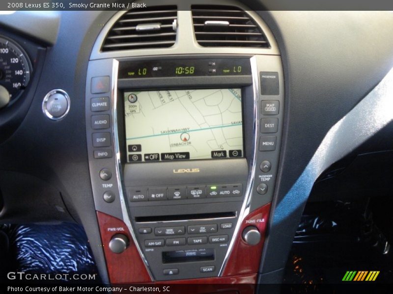 Smoky Granite Mica / Black 2008 Lexus ES 350