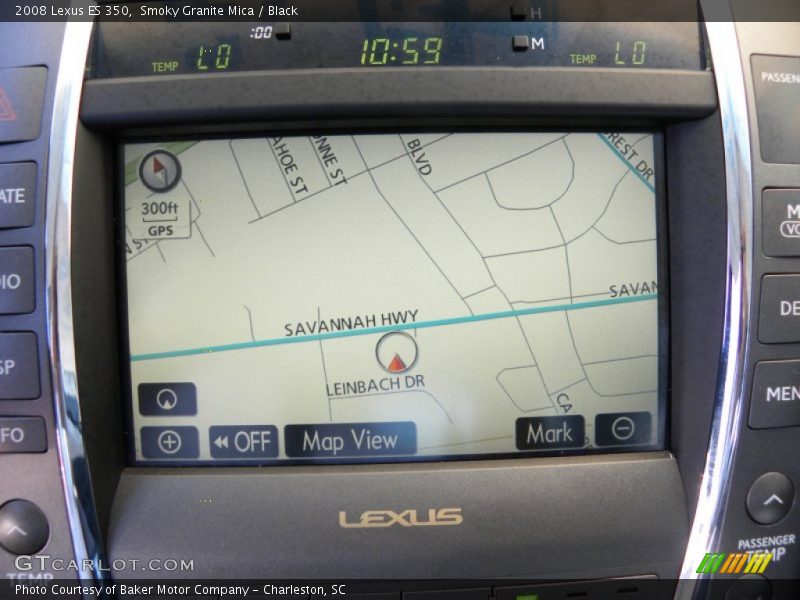 Smoky Granite Mica / Black 2008 Lexus ES 350