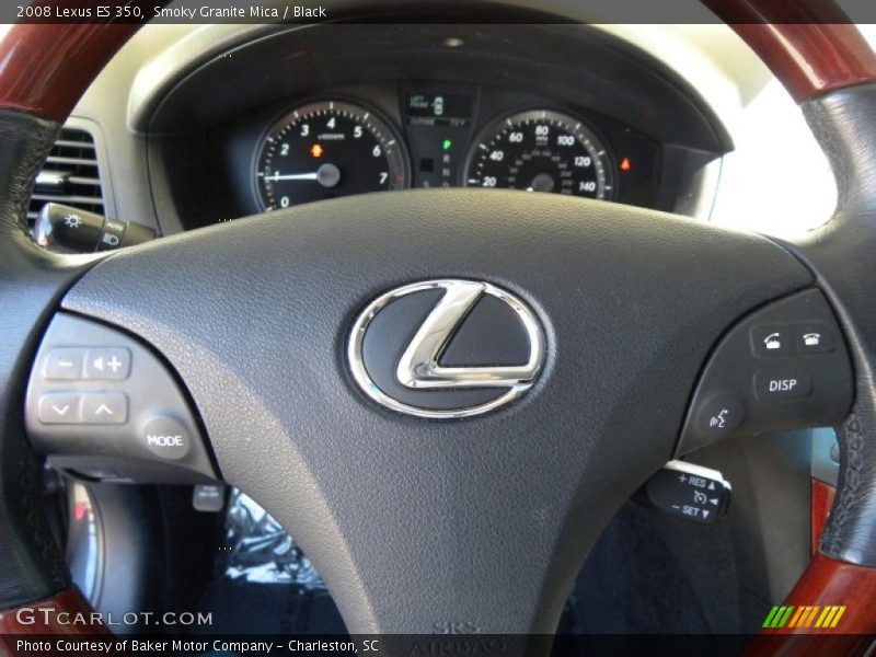 Smoky Granite Mica / Black 2008 Lexus ES 350