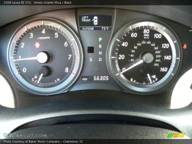 Smoky Granite Mica / Black 2008 Lexus ES 350