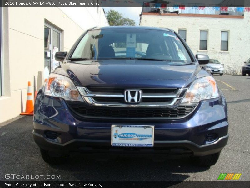 Royal Blue Pearl / Gray 2010 Honda CR-V LX AWD
