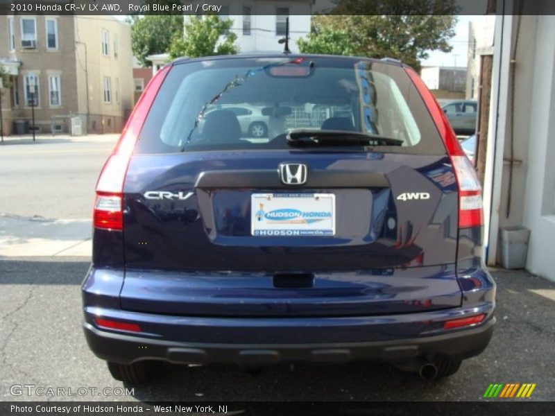 Royal Blue Pearl / Gray 2010 Honda CR-V LX AWD